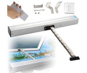 Automatic Window & Skylight Opener with Remote Control Double Layer Chain Secure Locking - Perfect for Smart Home Automat & Easy Ventilat Soluts