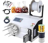 Automatic Wire Sealing Bundling Machine with Twist Tie & Winding Function, Bag Closure Equipment for Bread Toys Packaging