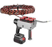 Automatic Wire Stringing Machine 21V 6.0AH,Portable Fish Tape Tools,Electric Cable Lead Pipe Wearer,Electrician Wall Wiring Machine for Pipe Decoration Communication Cable with(1 Battery,15M)