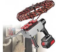 Automatic Wire Stringing Machine, 40m/min Cordless Cable Puller, Portable Fish Tape Tool with Lithium Battery for Running Wire Through Walls