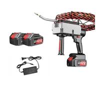 Automatic Wire Stringing Machine 40m/Min Cordless Electric Stringing Wire Puller, 15m Lead Wire, Lithium Battery Threading Machine, Lithium Battery Powered Hidden Cable Pulling Tool, 25000mAh*2