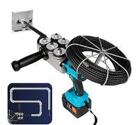 Automatic Wire Stringing Machine, Cable Threading Tool with 6000mAh Lithium Battery, 40m/min Speed, Ideal for Electrical Wire Threading and Pulling, 25m Lead Wire