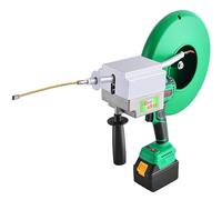 Automatic Wire Stringing Machine, Cordless Electric Wire Threader with Steel Pulley, Efficient Wire Puller for Smooth Stringing Across Walls