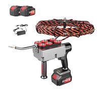 Automatic Wire Stringing Machine, Electrical Wire Threader with 2 Batteries, Hidden Cable Pulling Tool with Adjustable Speed, Threading Speed 40m/min, for Construction and Electrical Work(30m line)