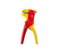 Automatic Wire Stripper and Cutter, Self-Adjusting, Red and Yellow, Electrical Cable Stripping Pliers