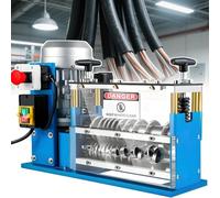 Automatic Wire Stripper Machine, 370W/750W Electric Cable Peeler, 30M/Min for Recycling, Handles 1.5-38mm Copper Wire with 5 Precision Blades