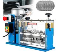 Automatic Wire Stripper Machine, Automatic Electric Cable Stripper, Strips Rubber & Plastic Insulation from 1.5-38mm Copper Cable,Anto Wire Peeling Machine W/5 Steel Blades (750W)