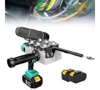 Automatic Wire Threading Machine, Electrician Wire Puller with Cable Lead Tube, Wall Threader for Pipe Decoration, 2 Batteries Included