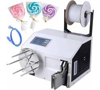 Automatic Wire Tying & Bundling Machine, Adjustable Coil Winder, Twist Tie Machine High-Speed Cable Twisting Machine Automatic Wire Twister, 0.19-1.18in Adjustable, for Bakery Candy Presents B