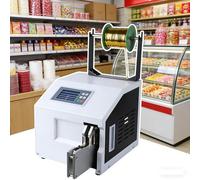 Automatic Wire Winding and Bundling Machine, LCD Control Panel, 1 Second/Sealing, Bundle Diameter 5-30mm, Includes Tying Wire for Food, Crafts, Stationery