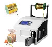 Automatic Wire Winding Tie Machine - Adjustable Twist Count 2-8 Turns, Compatible with 5-30 mm Diameter Cable Ties, Includes 300m Cable Ties for Factories