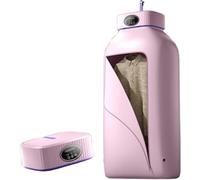 Automatic Wireless Vertical Steam Ironing Machine Hanging Garment Steamer with One Key Operation Quick Wrinkle Removal(Pink)