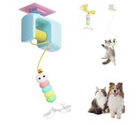 Automatic Yo-Yo Style Cat Toy, 70-Inch Hanging Retractable Smart Electric Hanging Toy, 2026 New Door Interactive Cat Toys for Indoor Cats with Intelligent Lifting System & Irregular Movement (Blue)