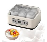 Automatic Yogurt Maker, 1.5L Electric Yogurt Maker Machine with 6 x 250ml Glass Jars, Large Capacity Yogurt Maker with Adjustable Temp & Timer for Homemade Probiotic Yogurt, Natto, Fermentation