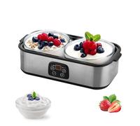 Automatic Yogurt Maker,2L Yogurt Maker Machine,Multi-Function Electric Yogurt Machine,Adjustable Temperature & Time Control for Fresh Homemade Yogurt,Yogurt Jar with 2 Lids,Health Gift (2000ml)