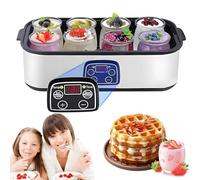 Automatic Yogurt Maker Machine with Glass Jars, Adjustable Temperature & Timer for Fresh Homemade Yogurt, Healthy Lifestyle Gift