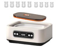 Automatic Yogurt Maker with Adjustable Temperature, Electric Yogurt Machine with 9 Glass Jars, LCD Digital Display for Yogurt, Natto, and Fermented Foods