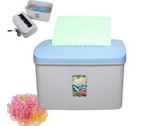 Automatic Zig Zag Shredded Paper Cutter, 8.5l Crinkle Cut Shredding Machine, Handles Paper Thickness 25g-70g