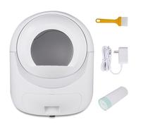 Automatically Cleans The Litter Box, Automatically Removes Odors, is App Controlled an, Supports 5G & 2.4G WiFi, and Has an Open Design So Cats Can Use It Right Away.