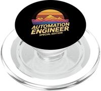 Automation Engineer Funny Retro Sunset Saying PopSockets PopGrip for MagSafe