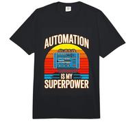 Automation is My Superpower Engineer Robotics Tech Comfort Colors Adult Heavyweight T-Shirt