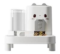 Automatischer Katzenfütterer - 2 in 1 Hundefutterspender,Abnehmbarer Wasserspender, Automatisches Futtersystem Programmierbarer Katzenfütterer Für Kätzchen Welpe Zu Hause Trinken