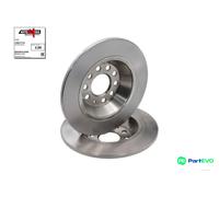 2x Brake disc solid 120017710 AUTOMEGA for AUDI A6 C6 A6 C6 Avant