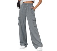 AUTOMET Womens Sweatpants Wide Leg Cargo Barrel Pants Fall Fashion Outfits Sweats Baggy Winter Clothes Parachute Joggers