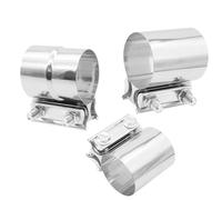 Automobile Air Intake Pipe Hose 2 2.25 2.5 3.0inch Exhaust Muffler Clamp 51 57 63 76mm Stainless Steel Butt Joint Exhaust Band Clamp Sleeve Catalytic Converters