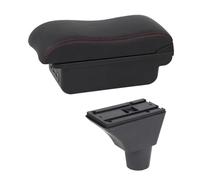 Automobile Arm Rest For Civic 7 Generation Armrest Box Central Store Content Car-styling Decoration Central Console Storage Box(C2 Red Line)