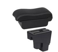 Automobile Arm Rest For Fit/For Jazz 2002 2003 2004 2005 2006 2007 Armrest Storage Box Dedicated Accessories Car Armrest Box(B Black white 3USB)