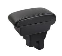 Automobile Arm Rest For Fit/For Jazz GE Central Armrest Storage Box Elbow Support For Drivers And Passengers Car Armrest Box(A-No USB-White line)