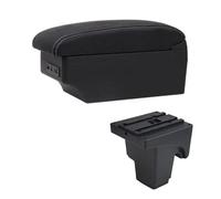 Automobile Arm Rest for Focus 3 for Mk3 2011-2016 2017 2018 2019 2020 - Car Armrest Box Leather for Arm Rest Center Console Storage Car Armrests(E1 White Line)