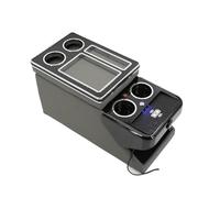 Automobile Arm Rest for Hyundai for Palisade 2020-2023 Business Car Mobile Row Front Railing Box Set Armrest Central Store Car Armrest Box(D Gray Wireless)
