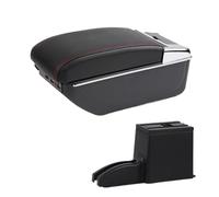 Automobile Arm Rest For Lada For Granta 2012-2018 For Kalina 2003-2018 Car Central Armrest Storage Box Modification USB Central Console Storage Box(C1 red line 7USB)