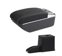 Automobile Arm Rest For Lada For Granta 2012-2018 For Kalina 2003-2018 Car Central Armrest Storage Box Modification USB Central Console Storage Box(D3 white line 7USB)