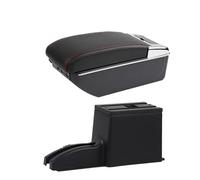 Automobile Arm Rest For Lada For Granta For Kalina Car Storage Box Interior Retrofit Accessories Car Armrests(D red line 7USB)