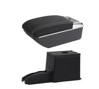 Automobile Arm Rest For Lada For Granta For Kalina Car Storage Box Interior Retrofit Accessories Car Armrests(D white line 7USB)