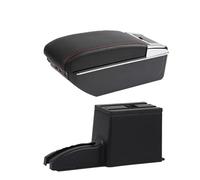 Automobile Arm Rest For Lada For Granta For Kalina Car Storage Box Interior Retrofit Accessories Car Armrests(C red line 7USB)