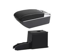 Automobile Arm Rest For Lada For Granta For Kalina Car Storage Box Interior Retrofit Accessories Car Armrests(D black line 7USB)