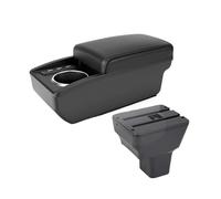 Automobile Arm Rest For Nissan For Kicks Car Armrest Multi-functional Center Console Storage Box Interior Modification Accessory Cup Holders Car Armrests(B2 Black line 6 usb)