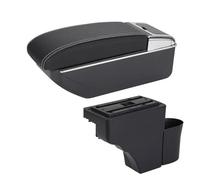 Automobile Arm Rest For Nissan For NOTE Car Armrest Interior Details Retrofit Parts Accessories Storage Box Ashtray Central Console Storage Box(D3 Black white NoUSB)