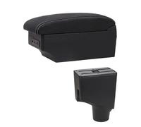 Automobile Arm Rest For Toyota For Yaris 2015-2021 Car Central Storage Modification USB Armrest Box Central Console Storage Box(E1 White Line)