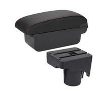 Automobile Arm Rest For VW For Sagitar For Golf 6/5 Mk6 MK5 For Jetta5 Car Armrest Storage Box Interior Details Car Armrest Box(C Black red NO USB)