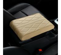 Automobile Armrest Box Pad for Land Rover Range Rover Sport/Vogue 2023 2024, Universal Pu Leather Center Console Covers, Memory Foam Arm Rest Cushion Suitable,Beige-Small