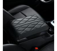 Automobile Armrest Box Pad for Land Rover Range Rover Sport/Vogue 2023 2024, Universal Pu Leather Center Console Covers, Memory Foam Arm Rest Cushion Suitable,Black-Small
