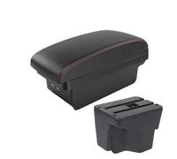 Automobile Armrest, For KIA, For K2, For X-line, For Rio 3 2011-2016 Car Armrest Storage Box Central Console Storage Box(A2 Black line NO USB)