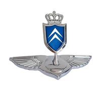 Automobile Bonnet Emblem Compatible with Citroen e-Berlingo 2021 2022 2023 2024 2025, Car Hood Sticker, Front Cover Decoration, Styling Piece, Exterior Accessories,Blue