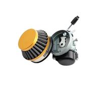 Automobile Carburetor 19mm Carb Carburetor 58mm Air Filter For 50 60 80cc Motorized Bicycle 47cc 49cc 2 Stroke for Engine for Mini for Moto Pocket Bike ATV for Quad(Gold set)