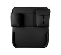 Automobile Dining -Folding Faux Leather Desk,Portable Backrest Workplace Accessories,Safe Flat Support Touring Commuting